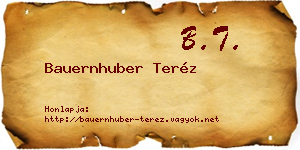 Bauernhuber Teréz névjegykártya